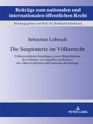 cover image of Die Seepiraterie im Völkerrecht